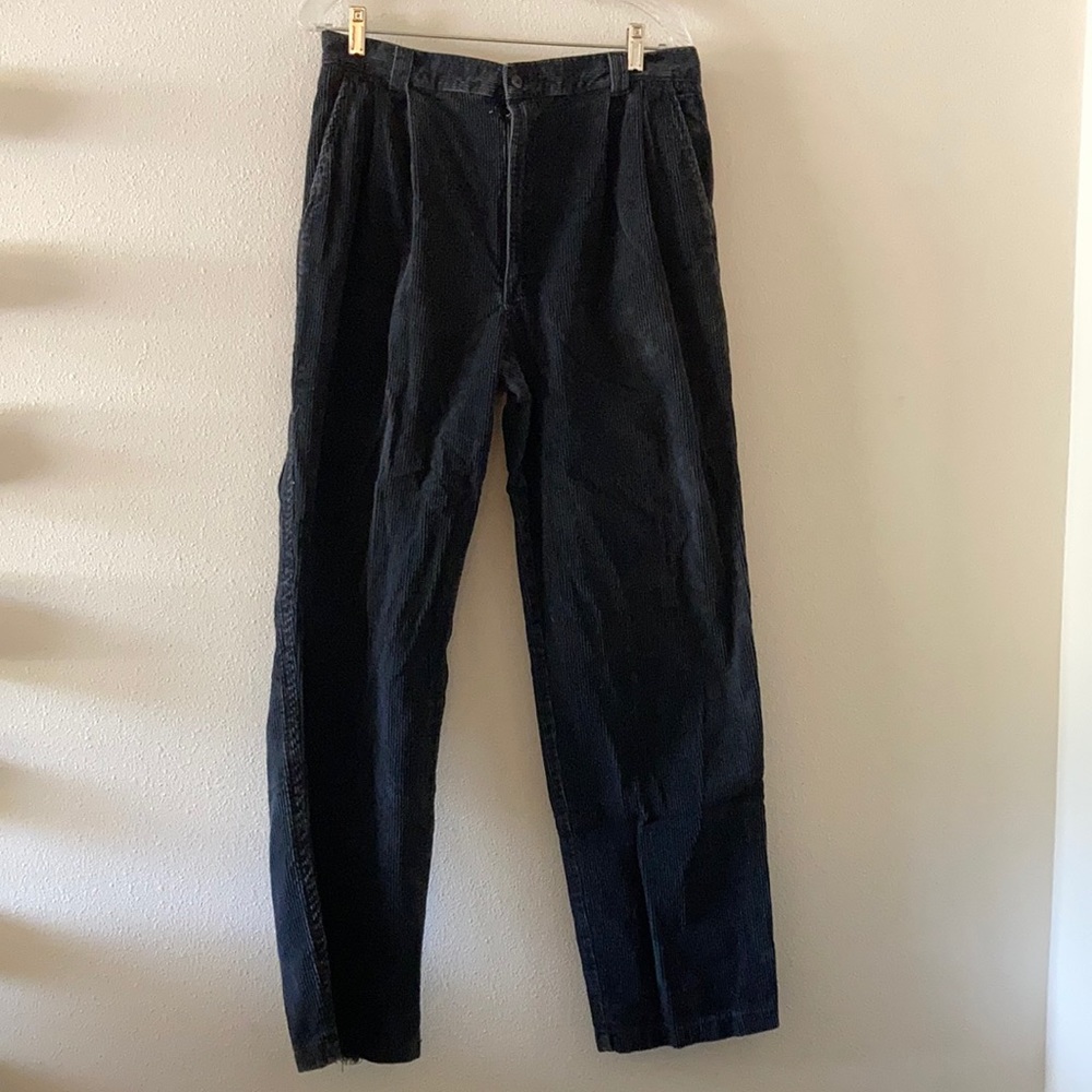 Men’s vintage 1980’s corduroy black pants
